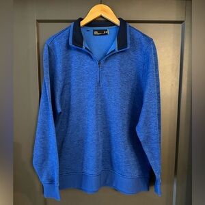NWOT Under Armour Men's Quarter Zip Sweater in Blue size Large